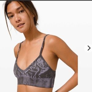 [6] Lululemon Athletica Ebb To Street Bra A/B Cup* Stone Wash Graphite Grey